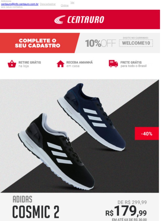 Adidas cosmic hot sale 2 centauro