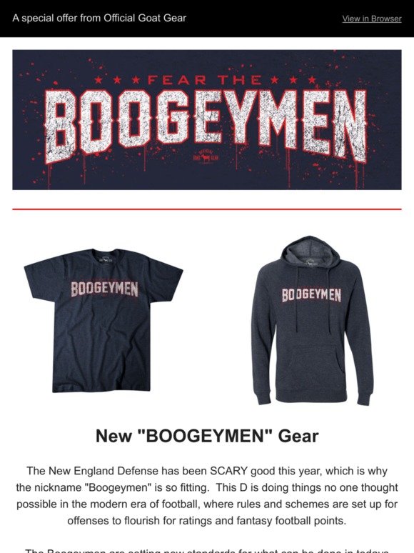 We've Got a Halloween Treat for You - New Boogeymen Gear