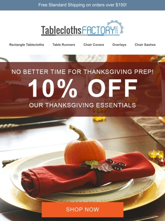 Popular coupon for tableclothsfactory Tableclothsfactory Email Newsletters Shop Sales Discounts And Coupon Codes Page 14