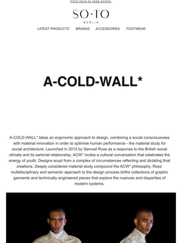 Autumn/Winter 2019 by A-Cold-Wall* & Needles | Free Shipping