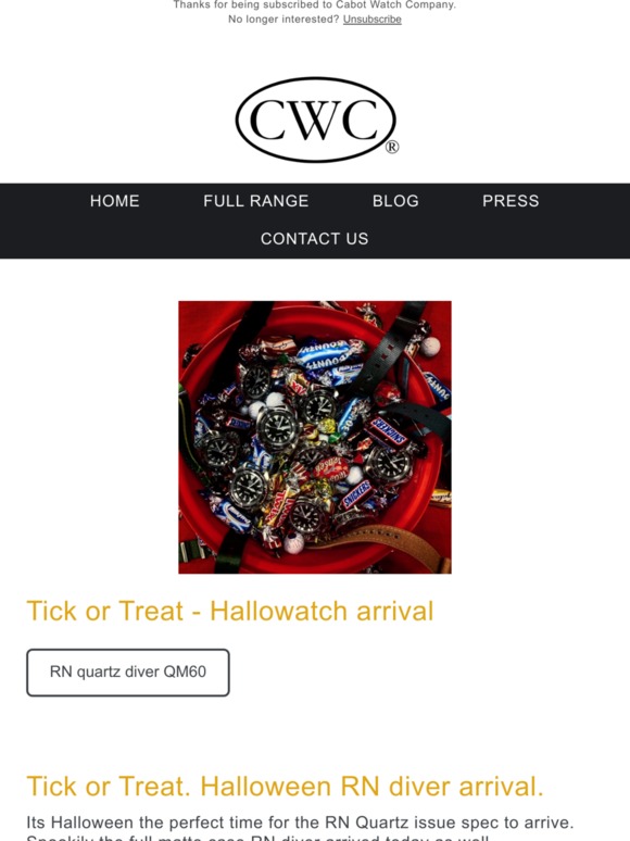 Tick or Treat - Hallowatch arrival.