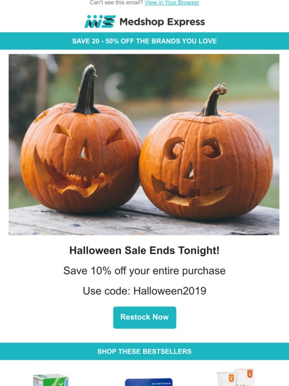 Last call for our Halloween sale 👻