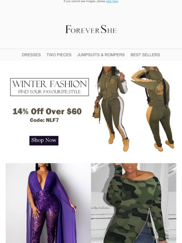 Thanks! You win 14% Coupon for Fashion Styles!