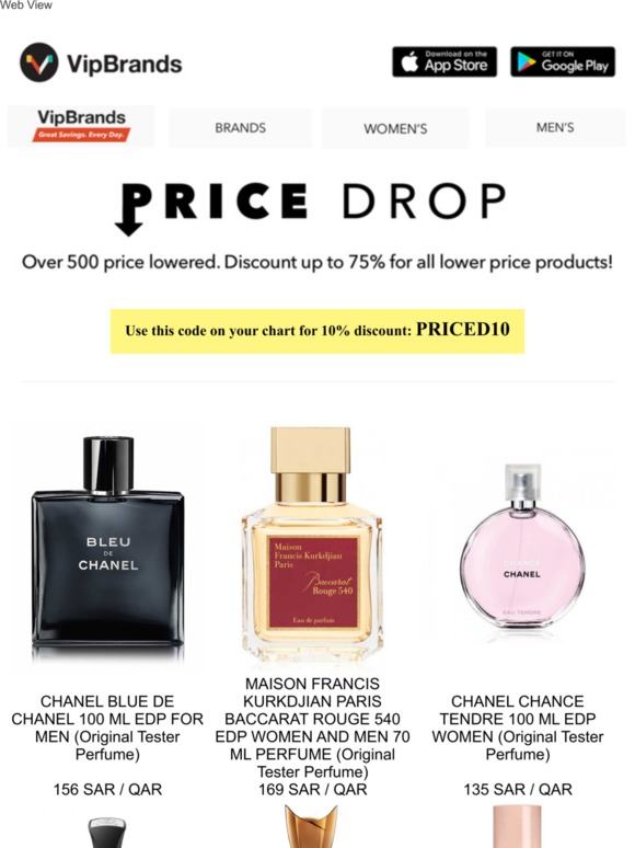 tester perfume price