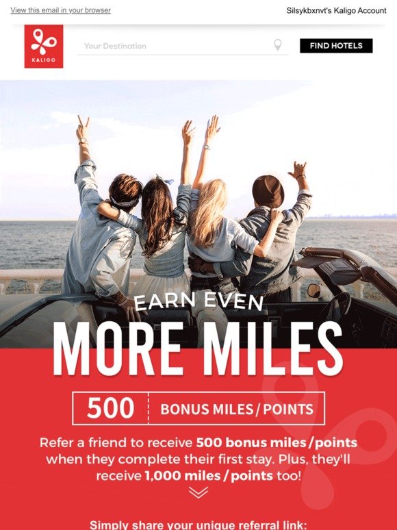 - 500 miles just for you!