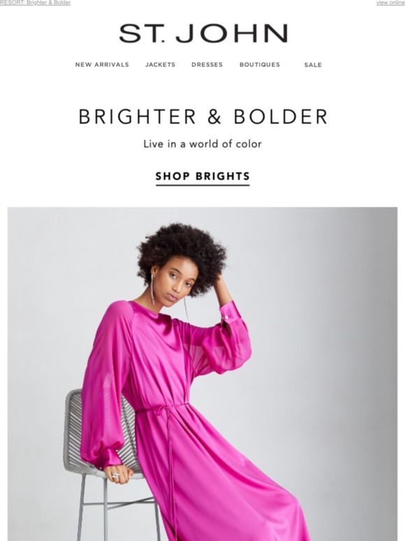 St. John Knits Show off Your Bold Side Milled