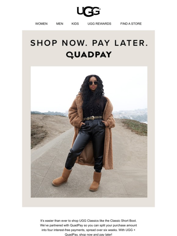 Uggs quadpay sale