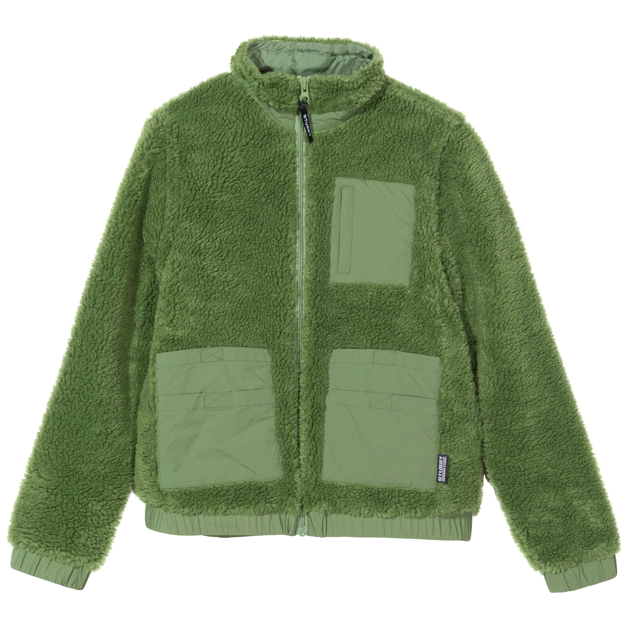 stussy convertible sherpa jacket