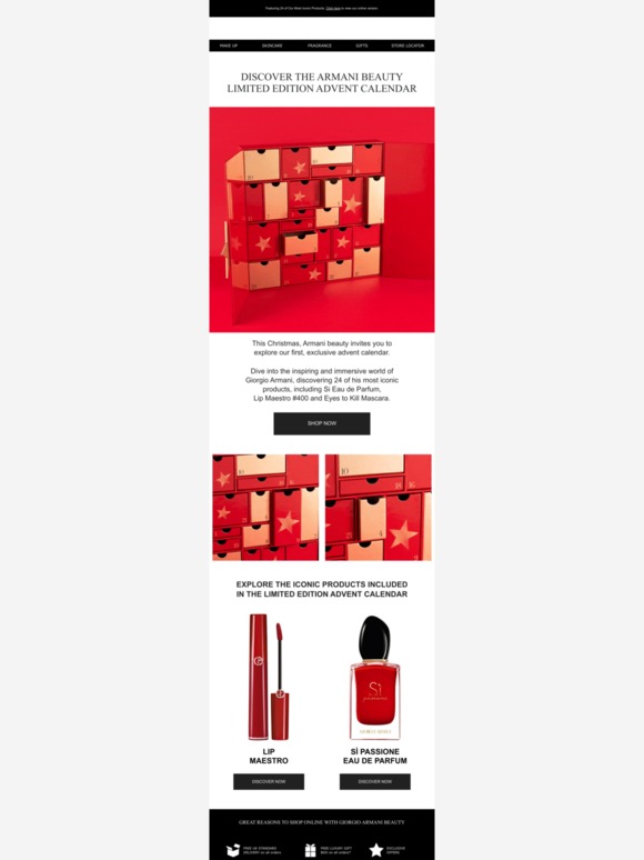 armani beauty advent calendar 2019