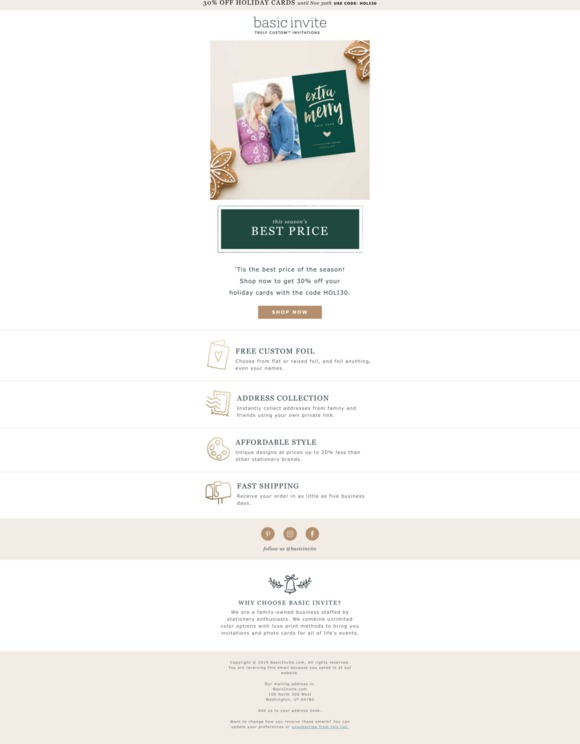 Save 30% On Super Cute Holiday Cards