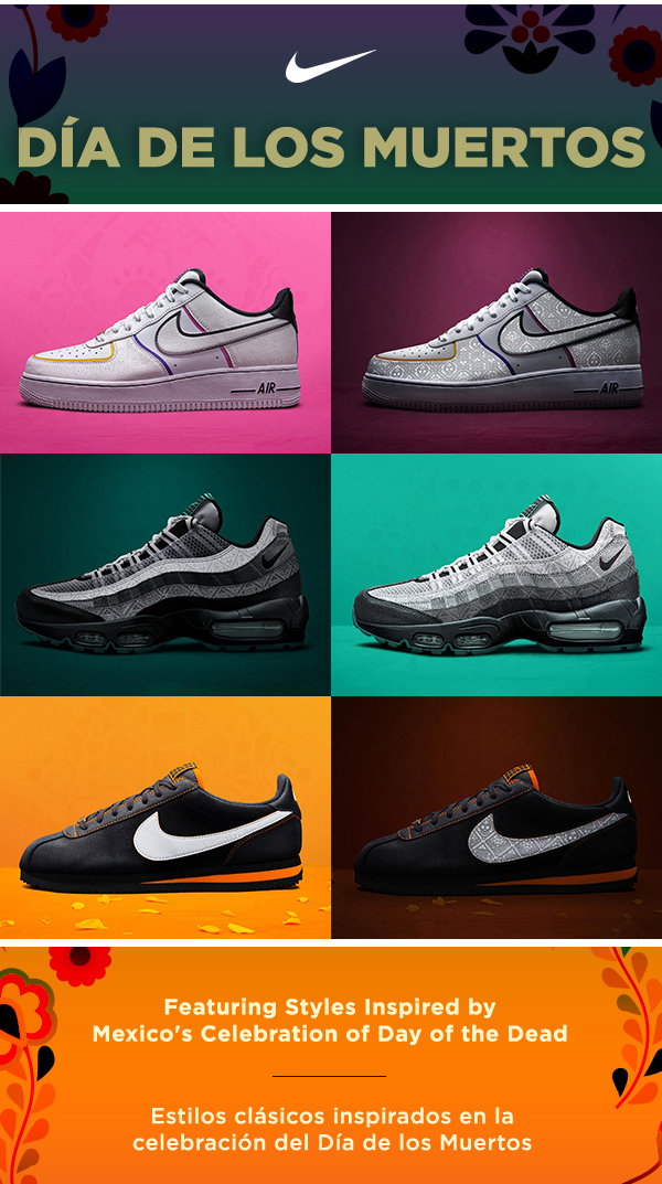 Shop WSS: -NIKE DÍA DE LOS MUERTOS! El Altar, La Catrina, \u0026 La Calaca. |  Milled