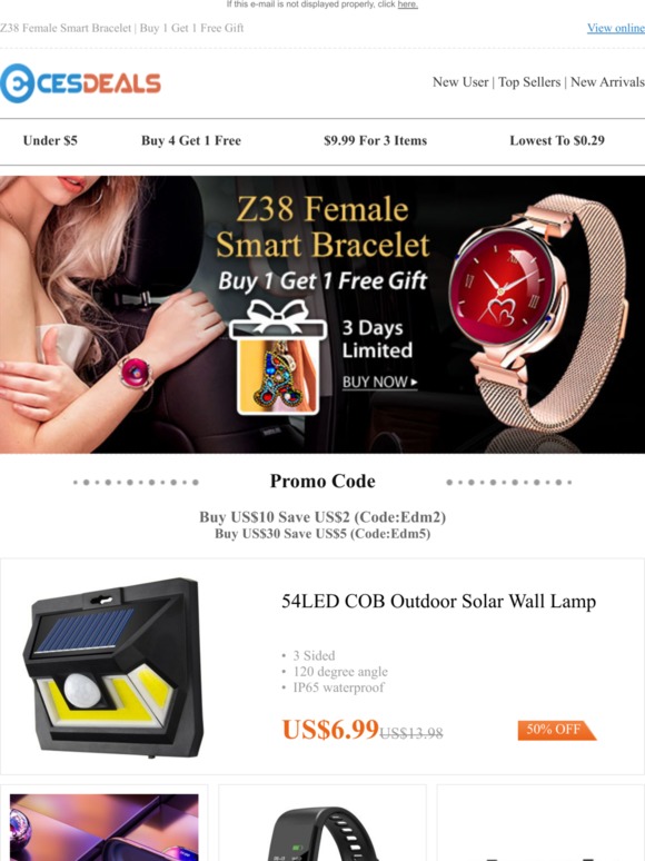 Z38 Female Smart Bracelet | Buy 1 Get 1 Free Gift