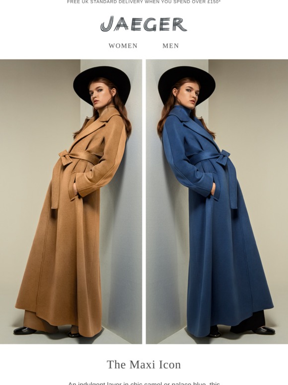 Jaeger maxi coat Clearance