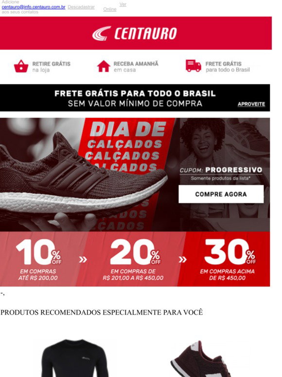 Centauro BR: Especial Dia de Calçados com até 60% OFF! | Milled