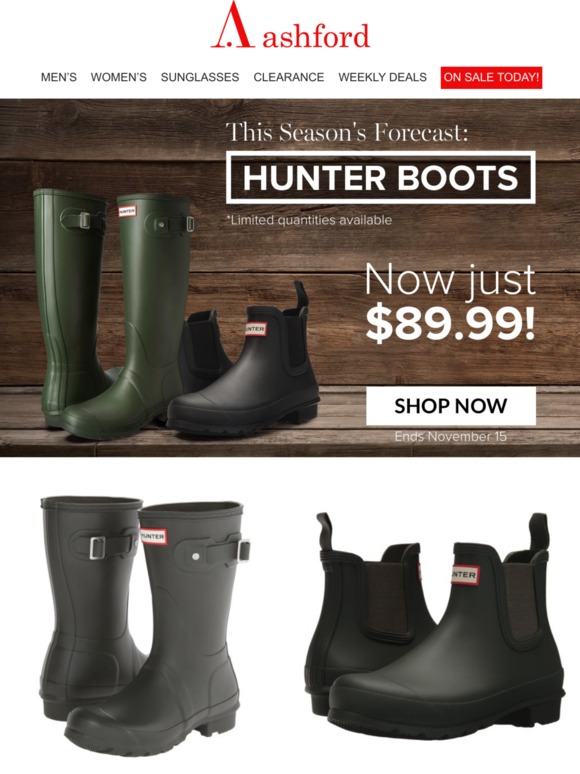 hunter boots sale clearance