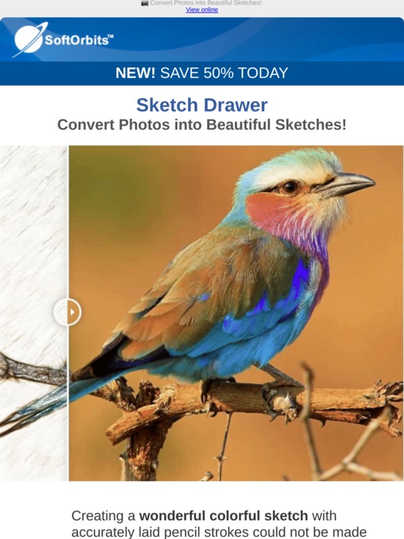 Softorbits Convert Photos Into Beautiful Sketches Milled