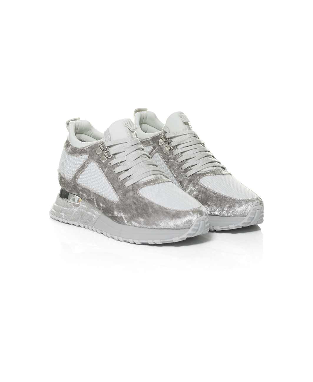 mallet womens velvet trainers