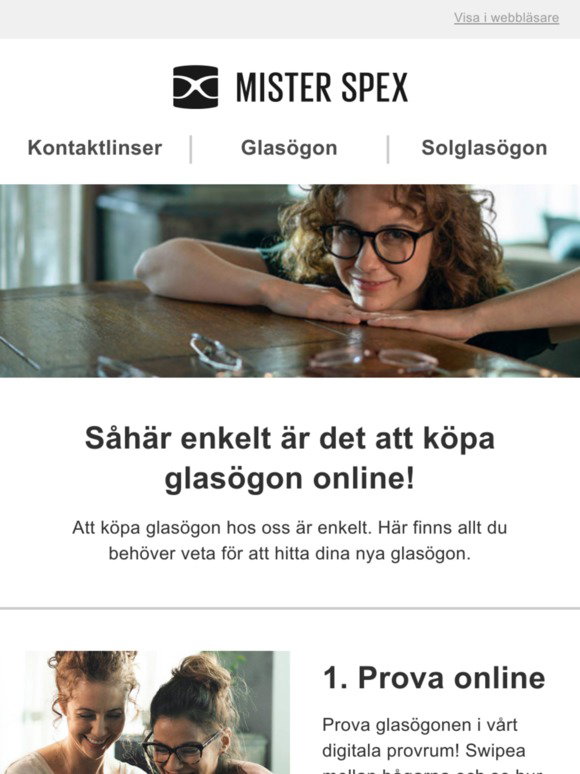 Mister Spex : 😍Det är enkelt att köpa glasögon online  Milled