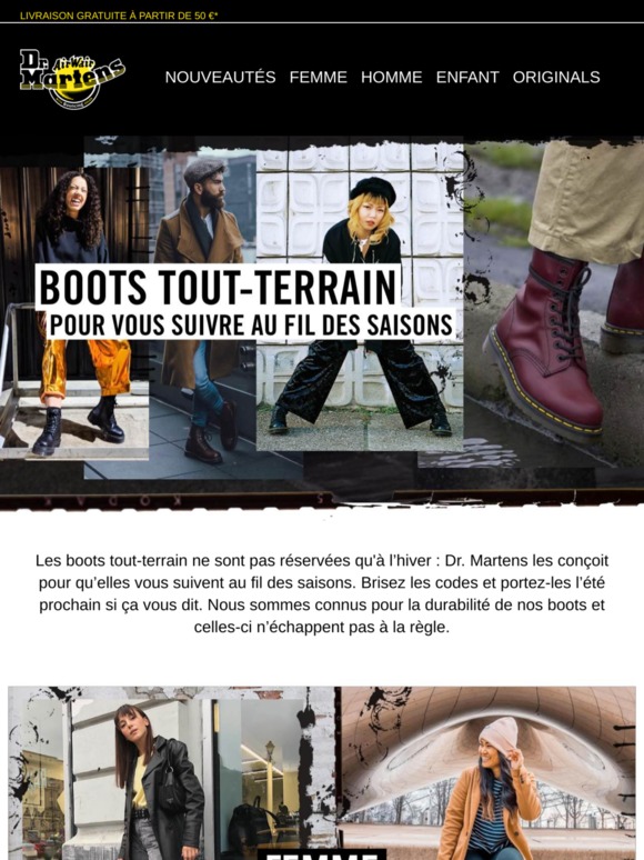 boots été 2019 homme