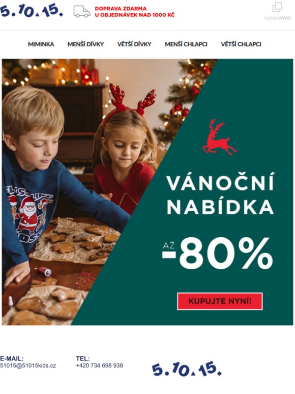 Vánoční nabídka až -80%! Atraktivní ceny!