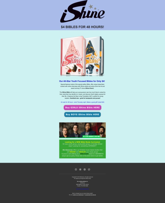 😎 $4 Bibles for 48 Hours! + Free Newsboys Study! 😎