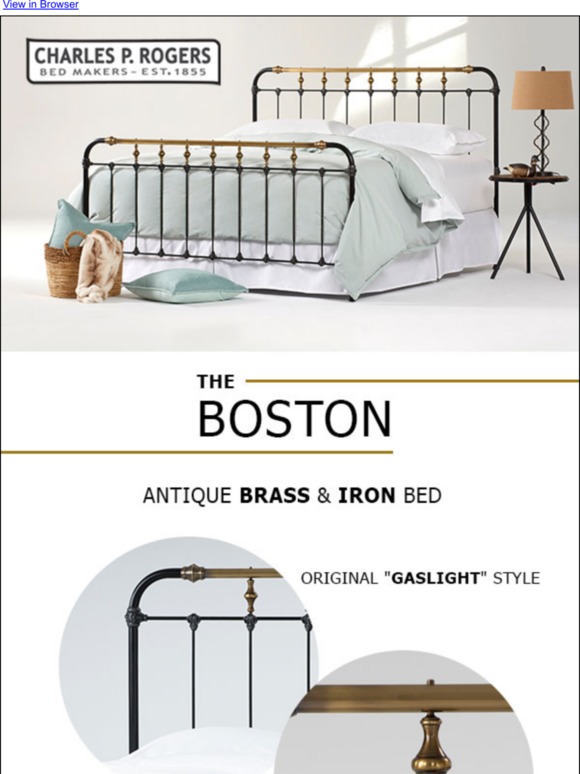 Charles P Rogers The original Boston iron bed by Charles P. Rogers Milled