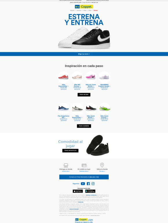 Tenis Nike Revolution 5 para Hombre | Coppel