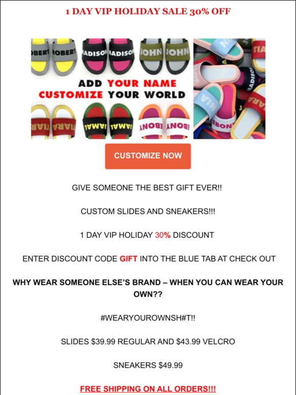 1 DAY VIP HOLIDAY SALE - 30% TODAY ONLY!!