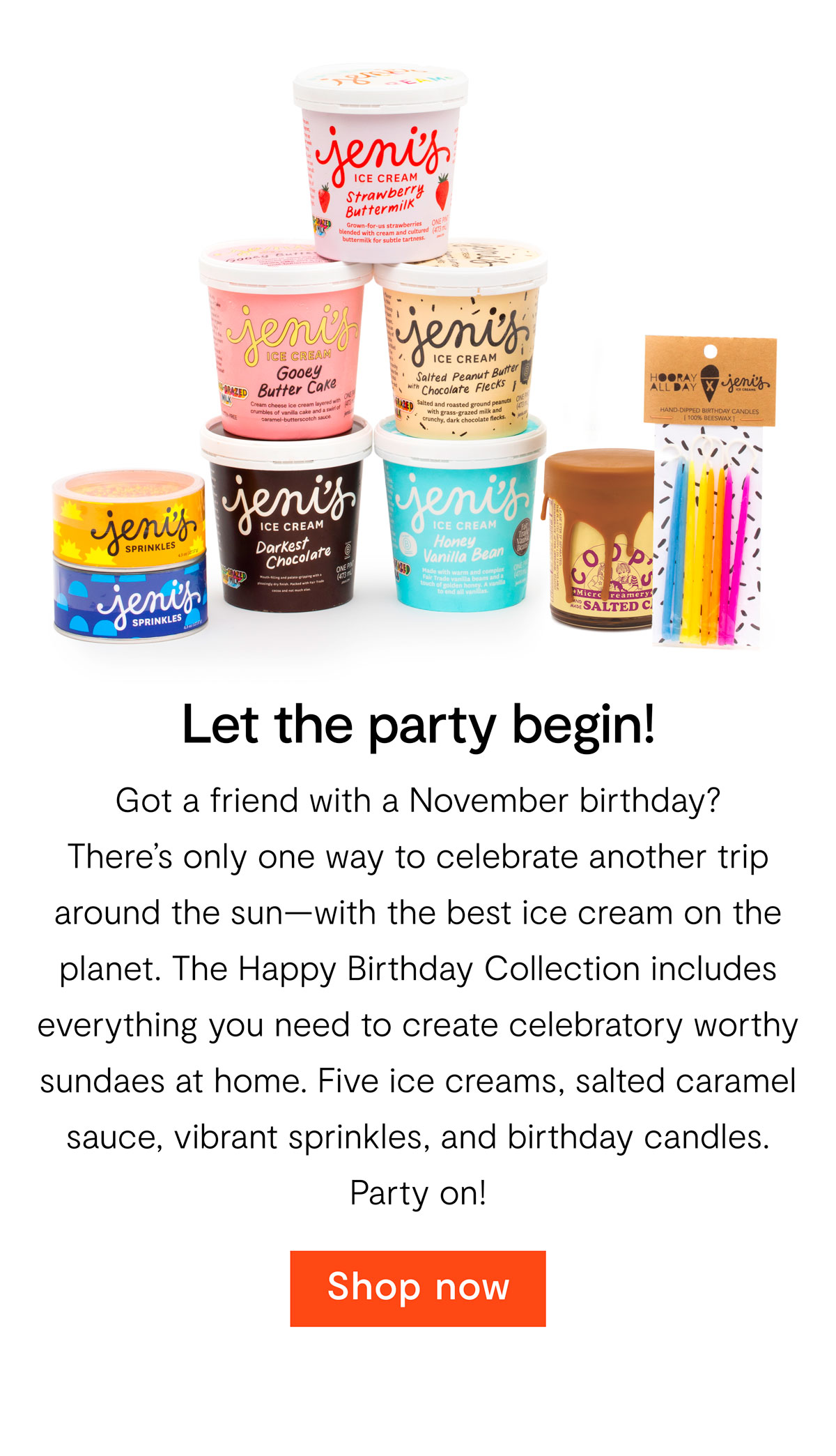 Jeni's Ice Creams For a limited time Buy 100 in gift cards, get 20