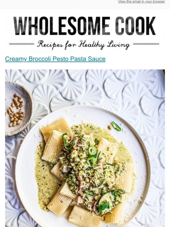 [New Post] Creamy Broccoli Pesto Pasta Sauce