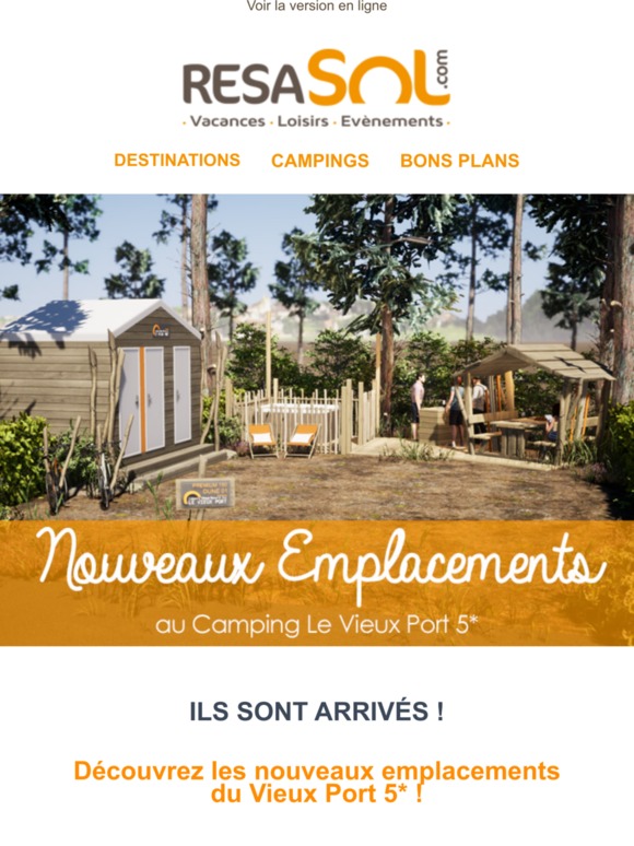 ✨ NOUVEAUTÉ 2020 : Le Camping Le Vieux Port vous dévoile l'une de ses nouveautés en avant-première !