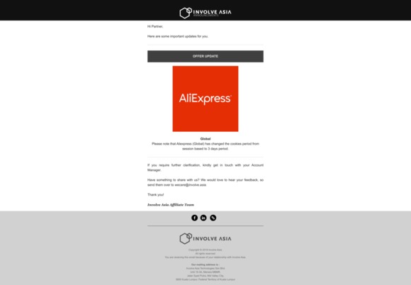 Aliexpress Cookies Period