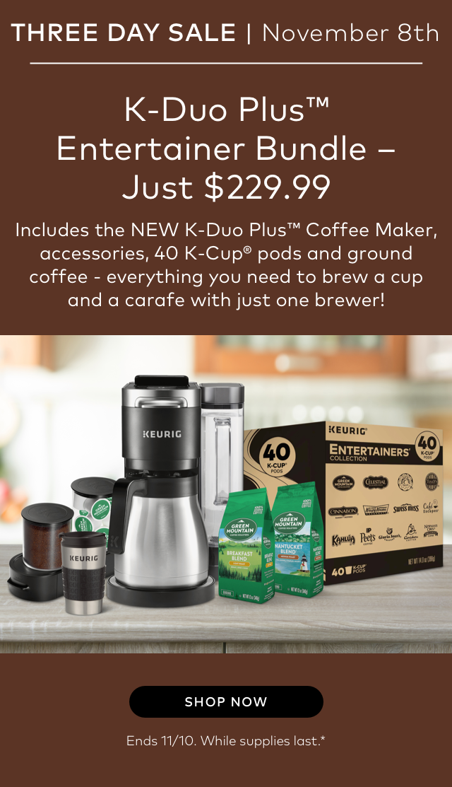 Keurig: K-Duo Plus Entertainer Bundle 