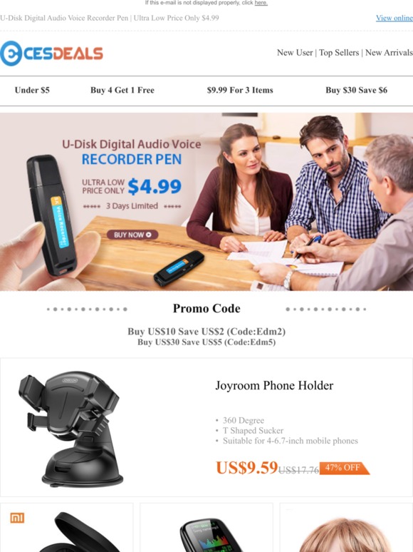 U-Disk Digital Audio Voice Recorder Pen | Ultra Low Price Only $4.99