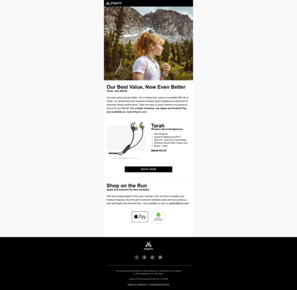Save $50 on Tarah—Now $49.99