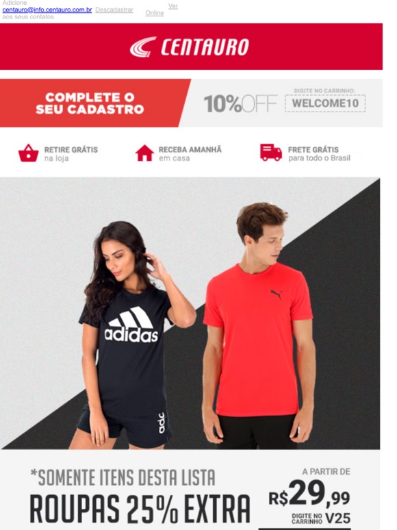 Hoje tem cupom de +25% OFF!