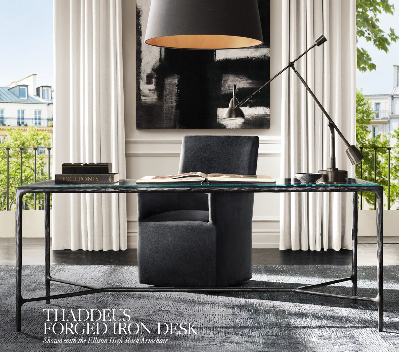 Restoration Hardware by Fire. The Thaddeus Collection in 3