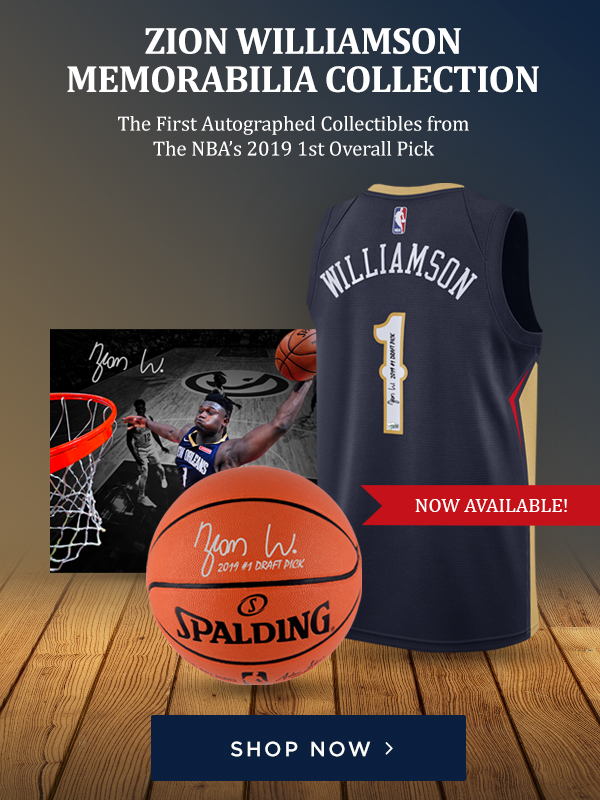 zion williamson memorabilia