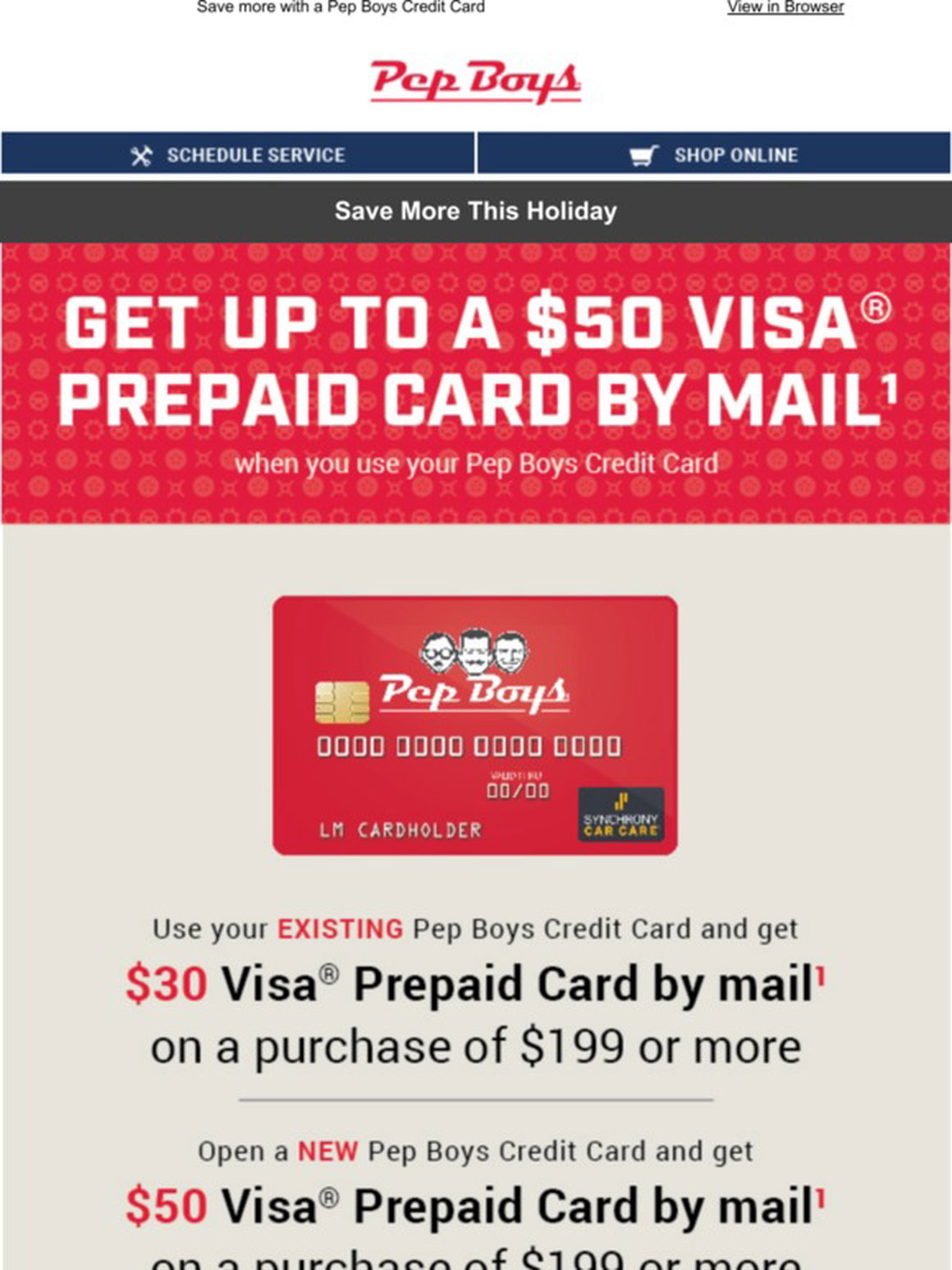Pep Boys Up To 50 Off Use Your Pep Boys Credit Card Milled