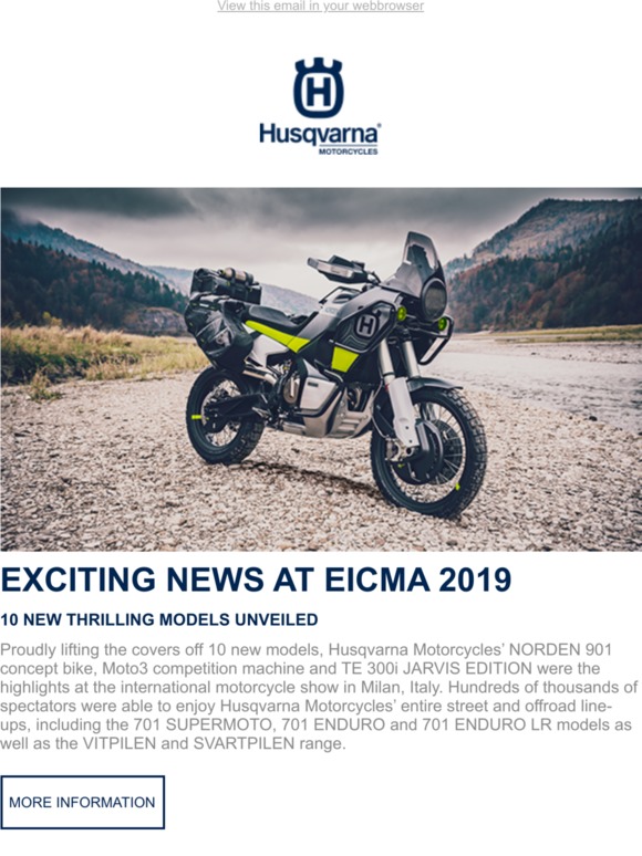 10 Thrilling New Models Presented at the 2019 EICMA