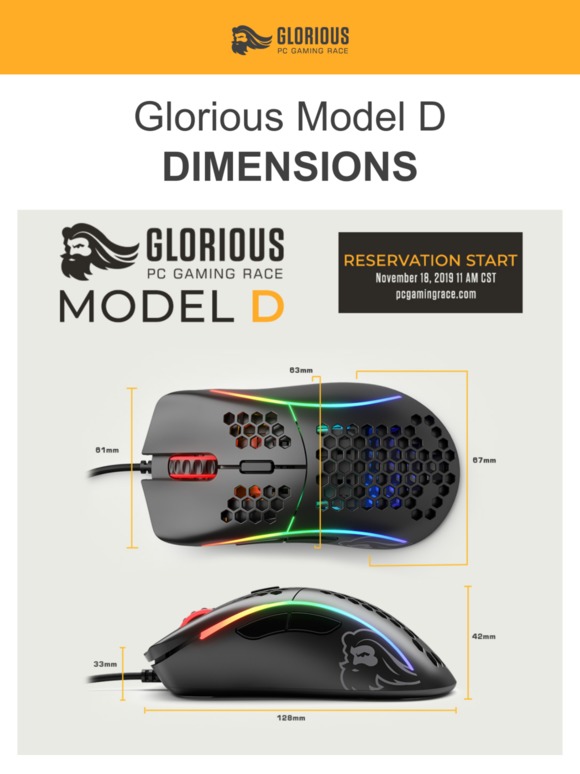 glorious model d length