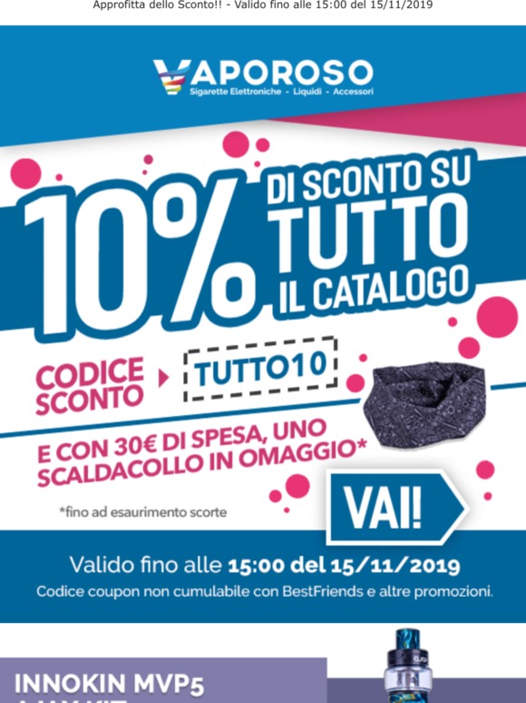 , 10% di Sconto su tutto il catalogo