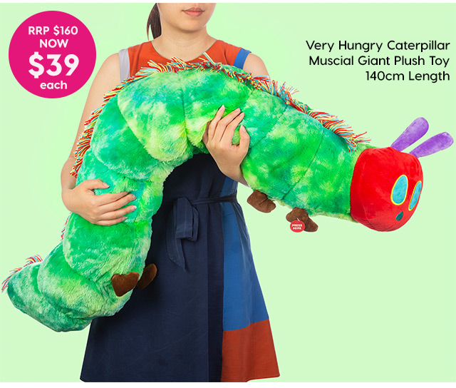 giant caterpillar plush