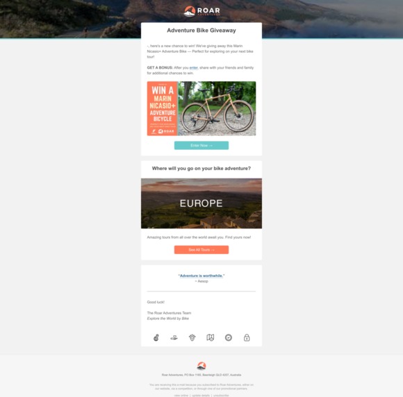 Adventure Bike Giveaway 🚲 for -