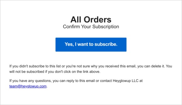 Confirm Your Subscription