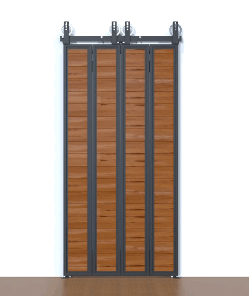 Rustica Hardware NEW! Top Mount Low Clearance Barn Door Hardware Milled