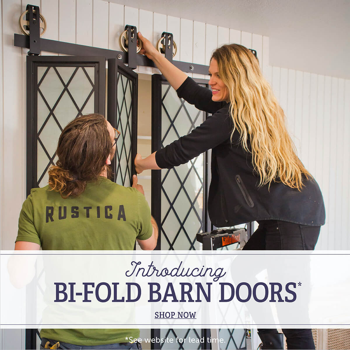 Rustica Hardware NEW! Top Mount Low Clearance Barn Door Hardware Milled