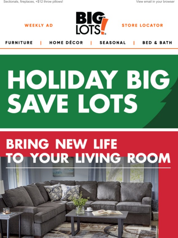 Big Lots Couch lose its comfy? Upgrade NOW! Milled