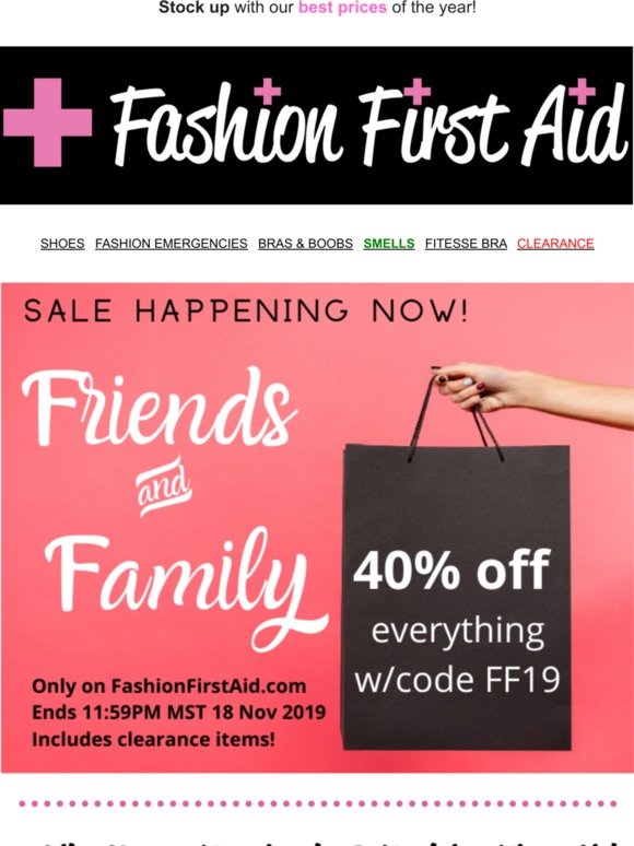 Friends & Family SALE 🙋 40% off sitewide NOW 🎉