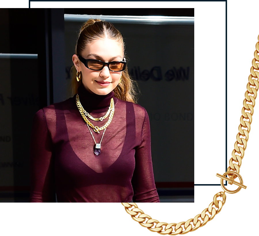 Lucy Williams Gold Entwine Necklace Top 